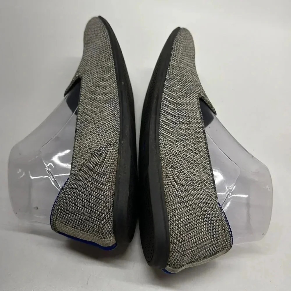 Rothy’s Taupe Heather Grey Blue Slip On Washable Loafers Shoes Size 8 - Picture 7 of 11